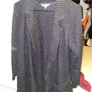 candies black knit cardigan with pockets